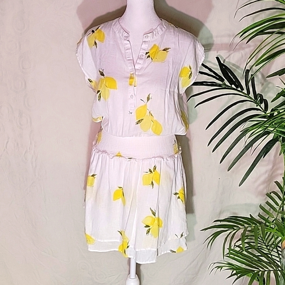 Rails Linen Lemon Sundress - image 1